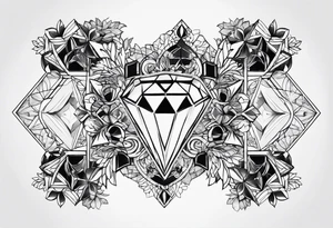 Indra's diamond network tattoo idea