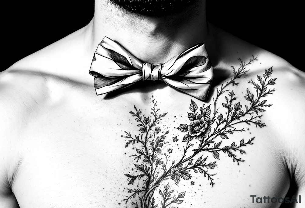 A bow tie tattoo idea