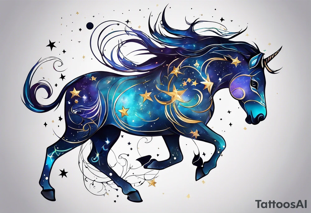 Constellation, animal, tattoo idea