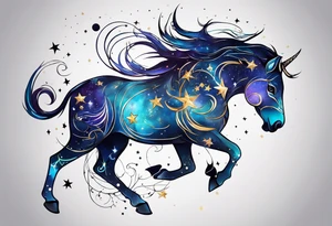 Constellation, animal, tattoo idea