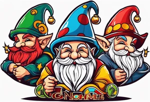 Casino gnomes tattoo idea