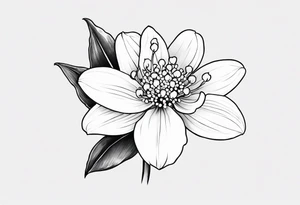 lilly of the valley crysanthemum tattoo idea