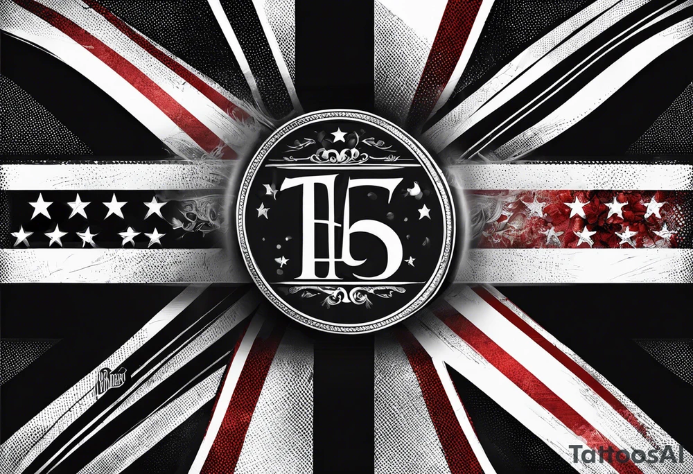 English flag skinner name tattoo idea