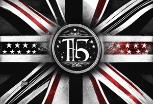 English flag skinner name tattoo idea