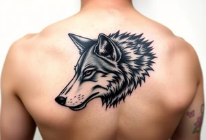 Wolf tattoo idea