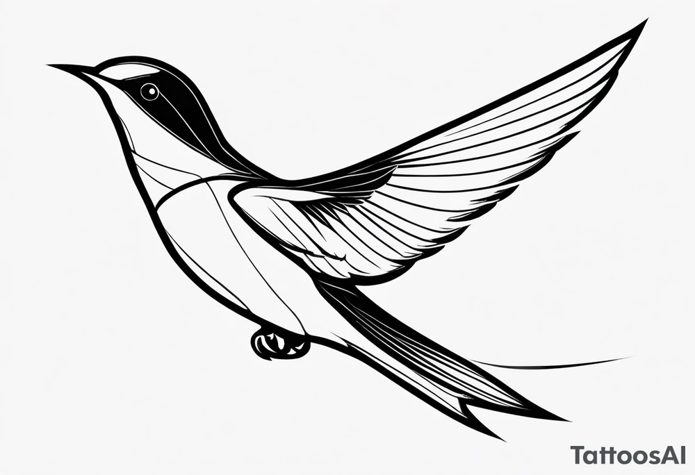 Beautiful Swallow Bird tattoo idea