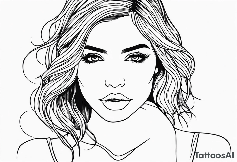 Tattoo on hand of a beautiful girl tattoo idea
