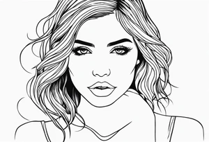 Tattoo on hand of a beautiful girl tattoo idea