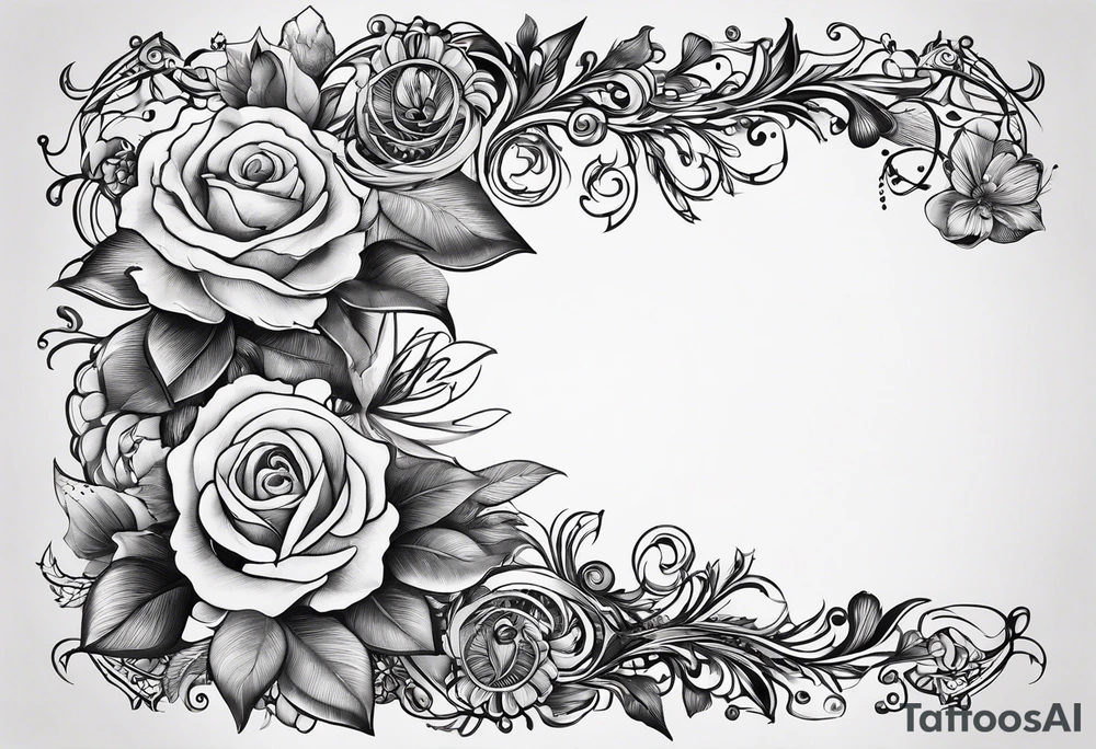 small written quote with machine letter type tattoo idea