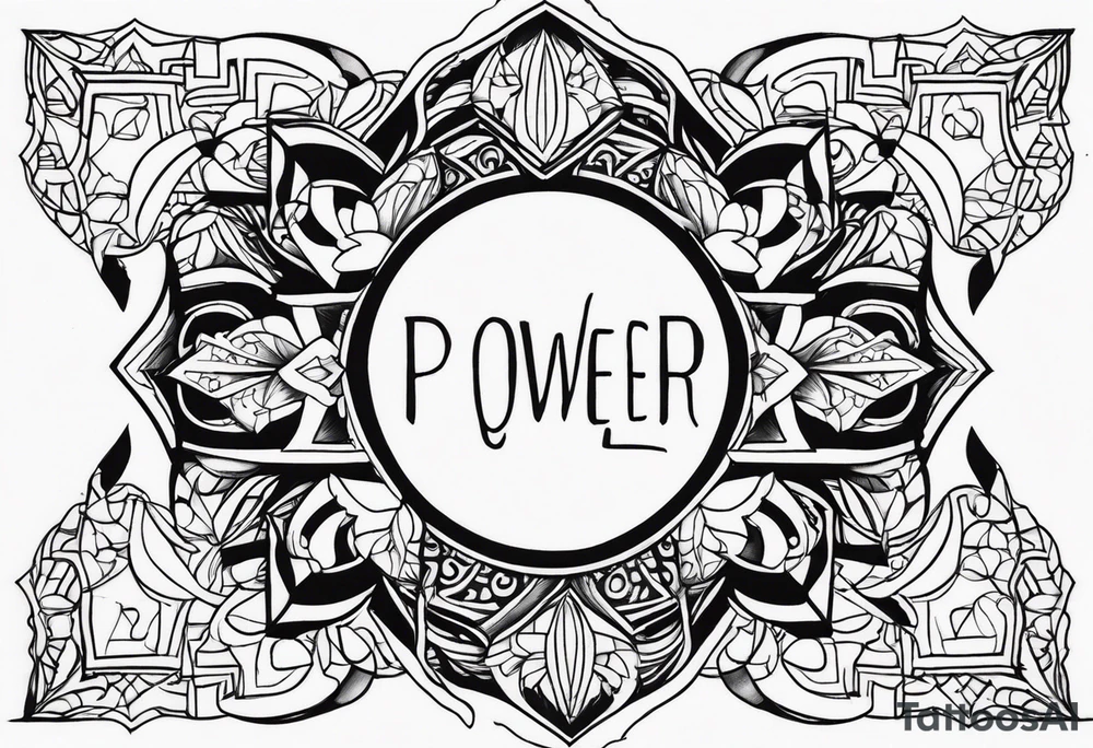 POWER WORD tattoo idea