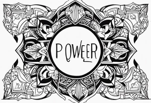POWER WORD tattoo idea