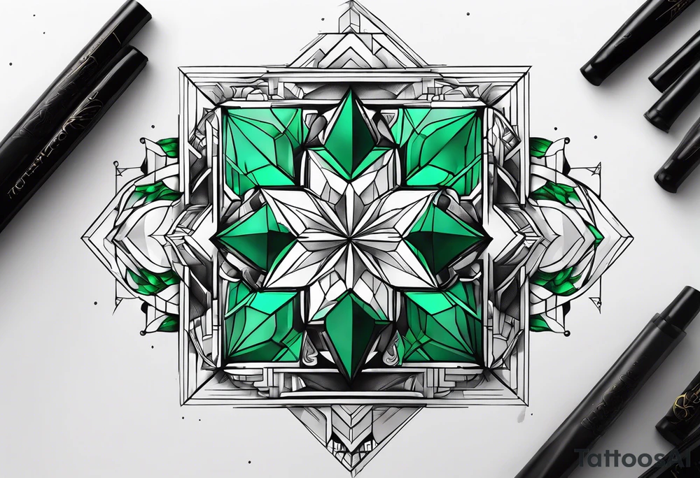 The name Rylee with an emerald tattoo idea