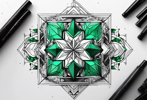 The name Rylee with an emerald tattoo idea