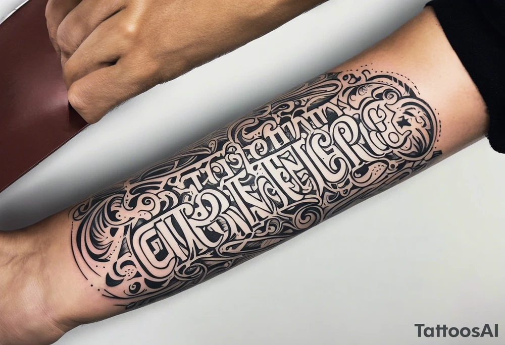 Something on the back of the forearm tattoo idea