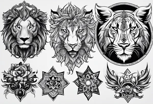 A tattoo that states pain and discipline to achieve your goals in life. it should be placed on the upper back and should express also catholic religion. love to animals tattoo idea