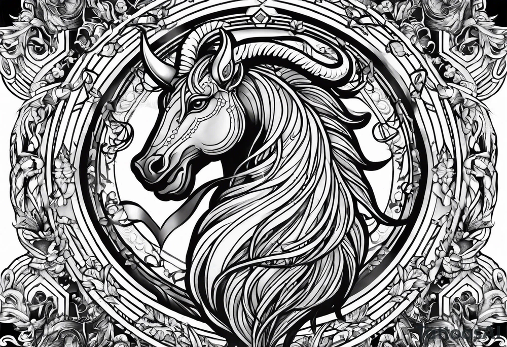 Capricorn tattoo idea
