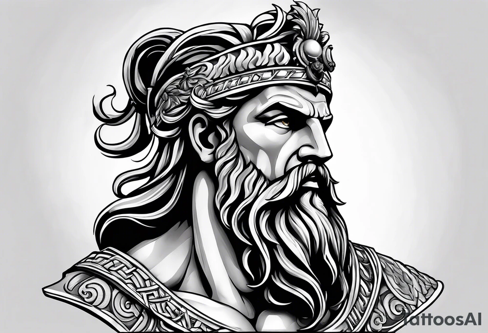 mitologia grecka zeus i pioruny tattoo idea