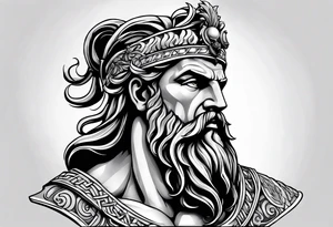 mitologia grecka zeus i pioruny tattoo idea