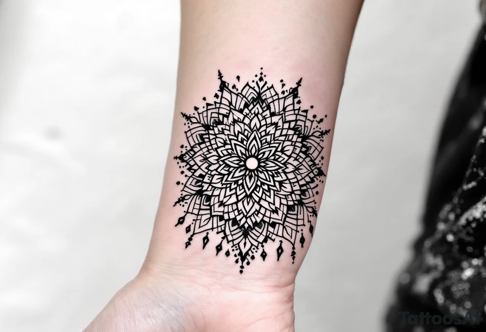 mt everest mandala tattoo idea