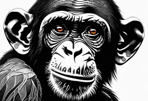 Screaming chimpanzees tattoo idea