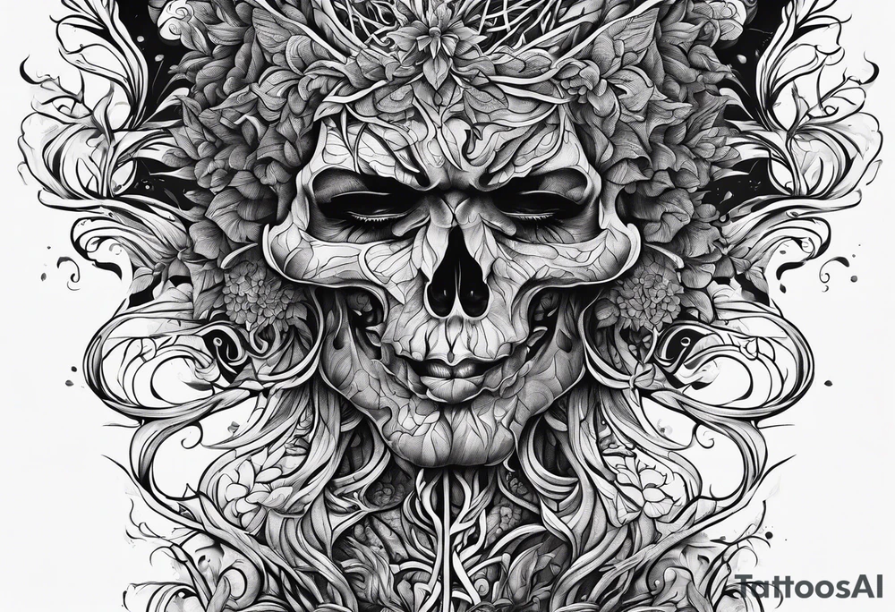 Roots grow and cells split, tendons stretch tattoo idea