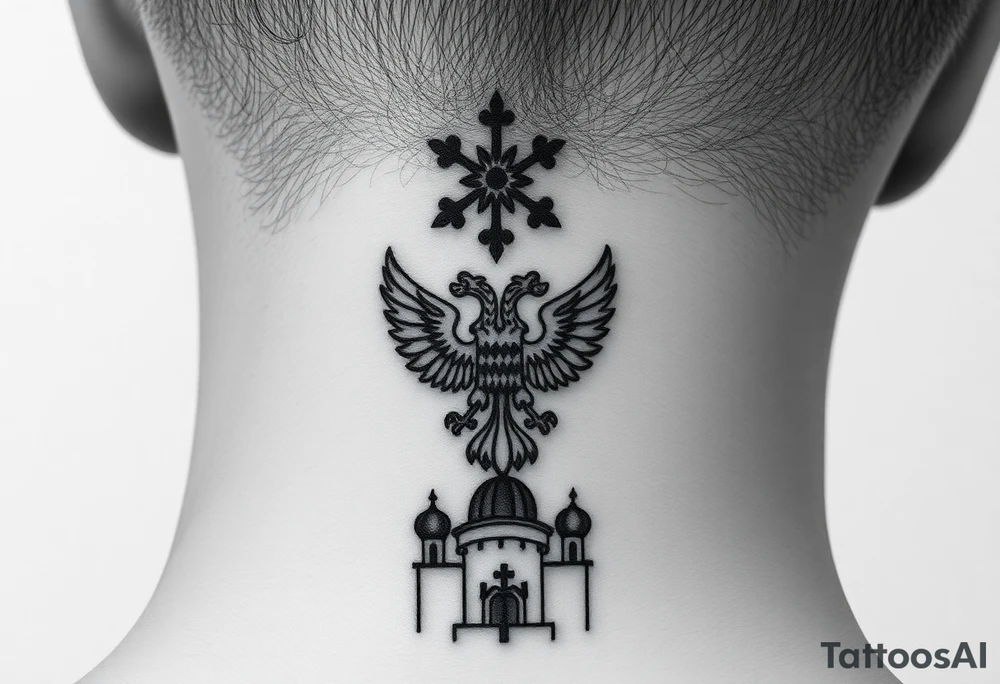Top: Russian star 
Middle: Tiny double-headed eagle (simplified, more linework style)
Bottom: Orthodox church dome with a cross tattoo idea