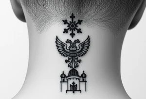 Top: Russian star 
Middle: Tiny double-headed eagle (simplified, more linework style)
Bottom: Orthodox church dome with a cross tattoo idea