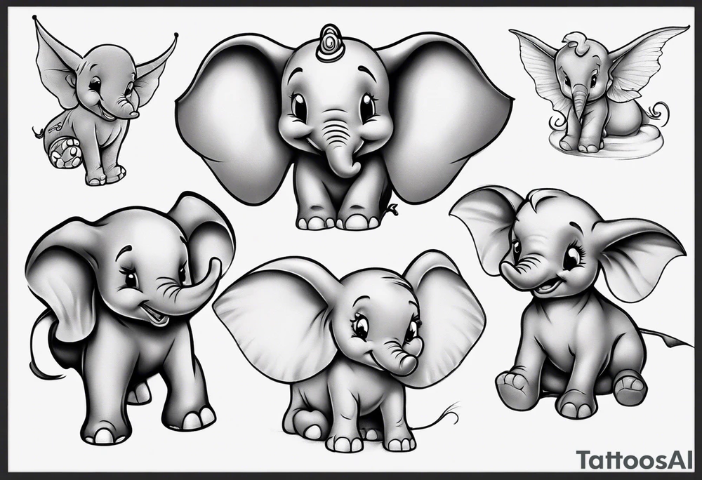 disney dumbo tattoo idea