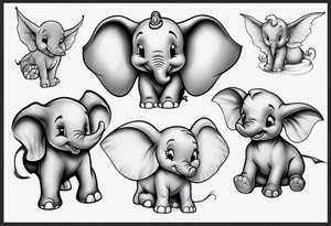 disney dumbo tattoo idea