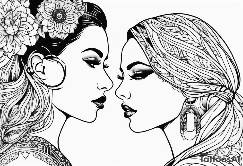 matching tattoos with sister tattoo idea