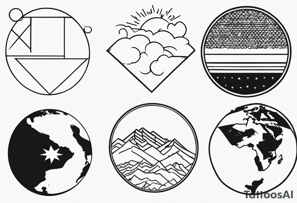 Original, España, Ecuador y Venezuela tattoo idea