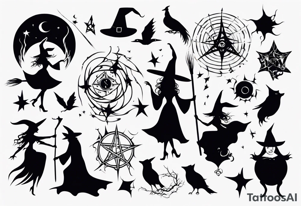 witch tattoo idea