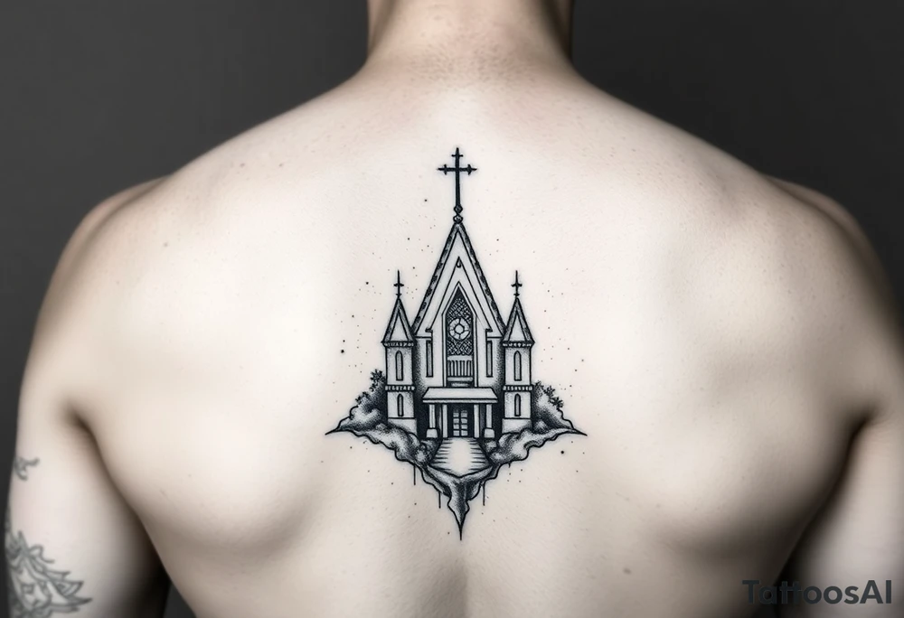 negative space tattoo inspired by the tulum tattoo idea