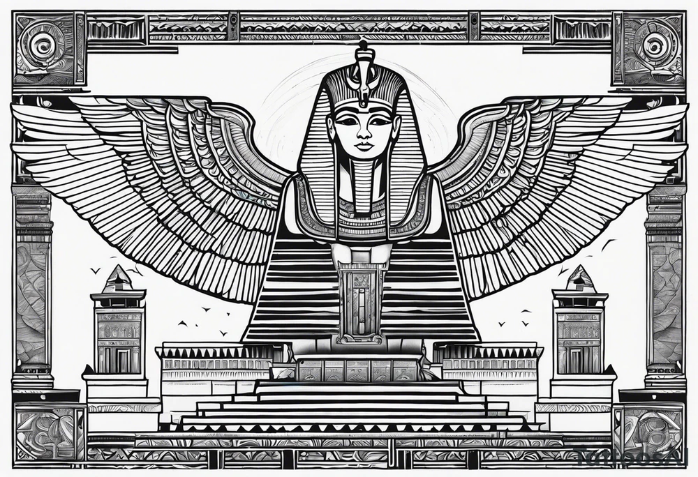 Gates of heaven,Egyptian tattoo idea