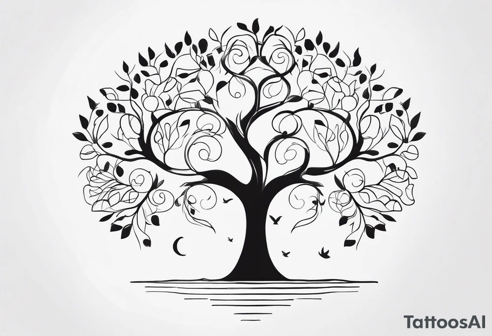 Family tree tattoo idea