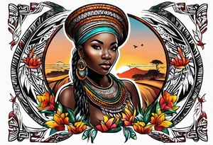 africa tattoo idea