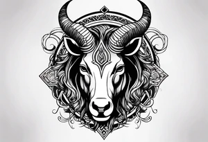 Anonymous capricorn tattoo idea