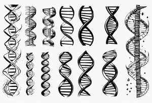 DNA strand tattoo idea