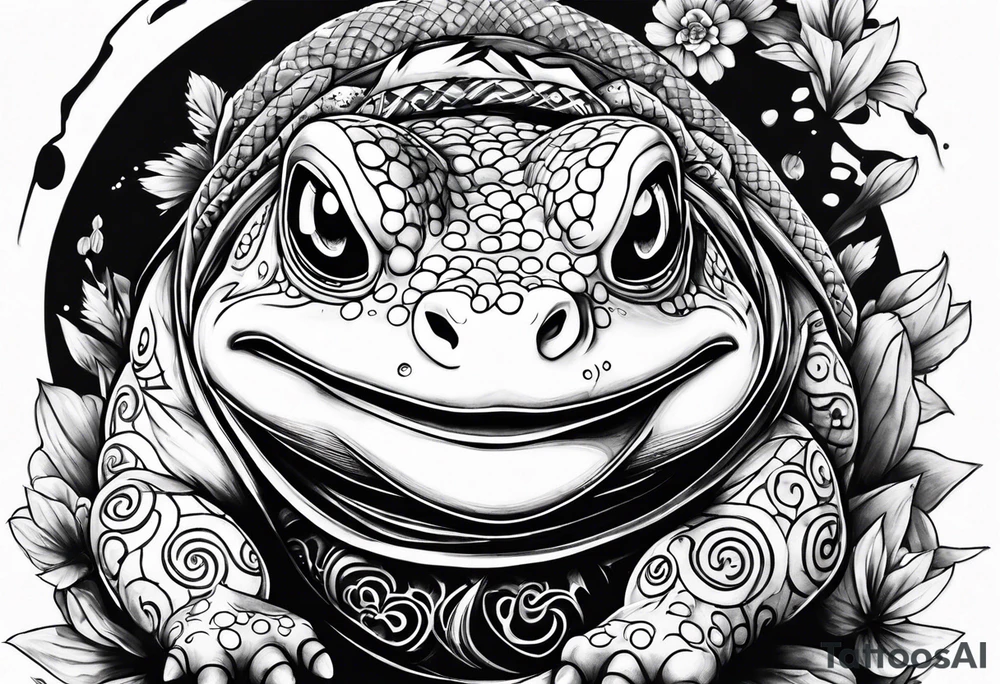 Jiraiya Naruto Gamakichi toad tattoo idea
