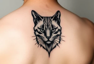 black cat tattoo idea
