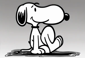 Snoopy tiny tattoo tattoo idea