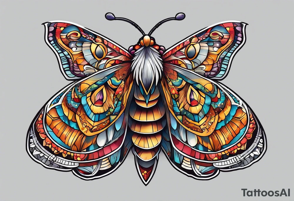 Moth in Colorado tattoo idea