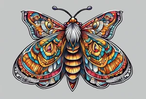 Moth in Colorado tattoo idea
