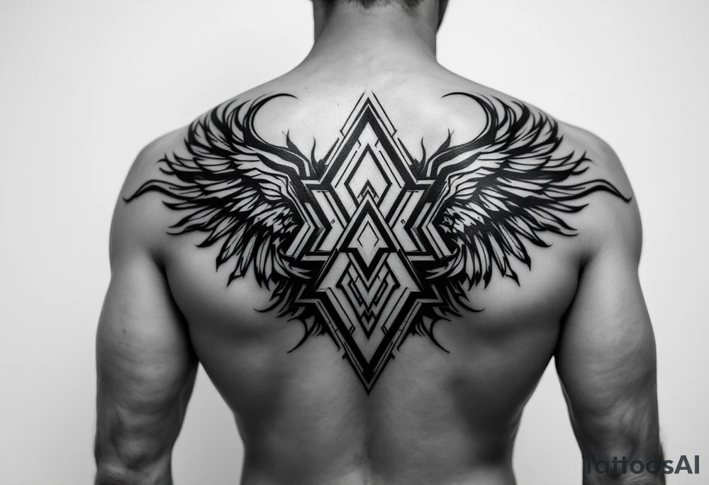 cool pattern tattoo idea