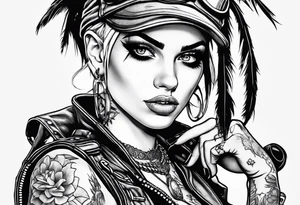 Tank girl tattoo idea