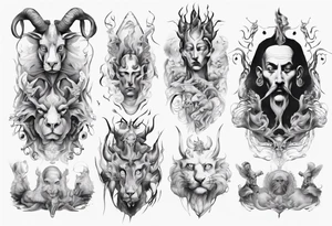 God of animals tattoo idea