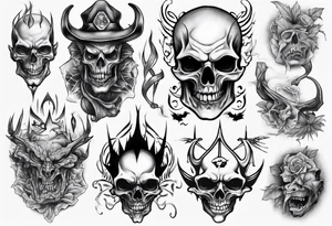 evil realism tattoo idea