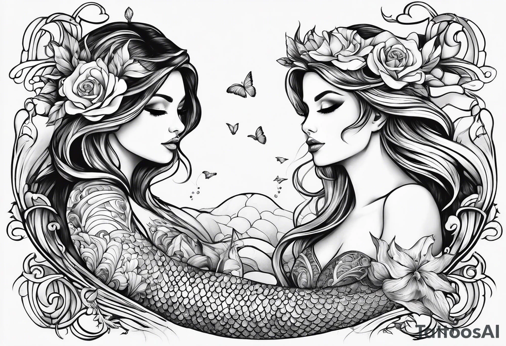 Mermaid tattoo idea
