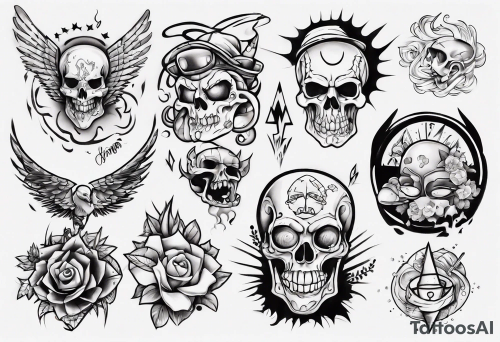 cartoon tattoo idea