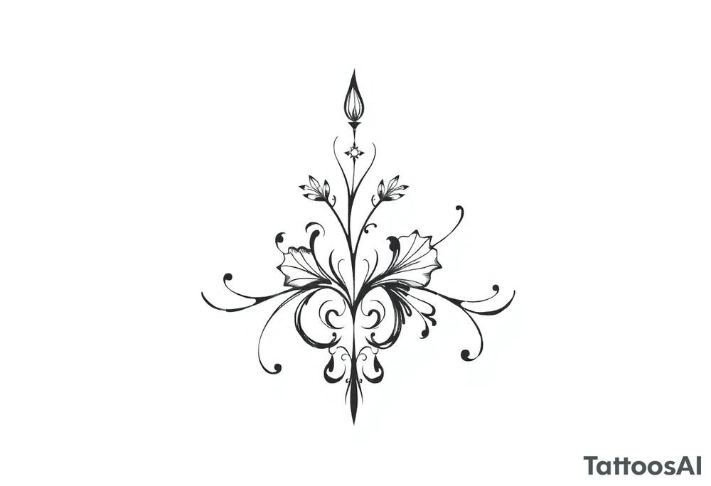 Beauty. Gothic tattoo idea
